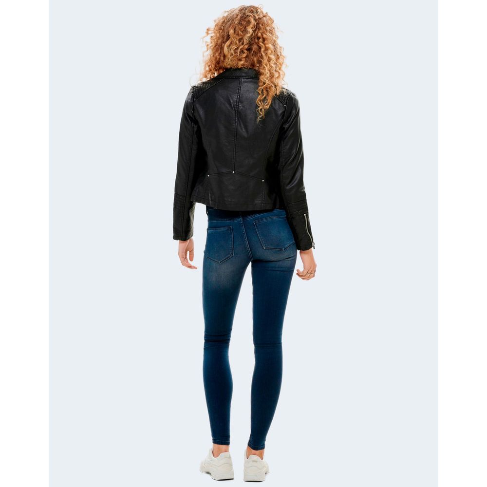 Only Black Viscose Biker Jacket