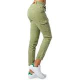 Only Green Cotton Skinny Pants