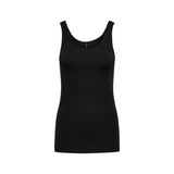 Only Black Cotton Tank Tops