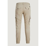 Jack Jones Beige Cotton Cargo Pants