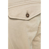 Jack Jones Beige Cotton Cargo Pants