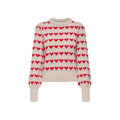 Jacqueline De Yong Beige Polyester Sweatshirt