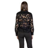 Morgan De Toi Black Polyester Blouse