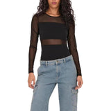 Only Black Cotton Bodysuit