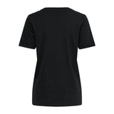 Only Black Cotton T-Shirt