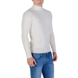 Antony Morato Cream Viscose Turtleneck