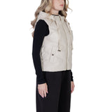 Morgan De Toi Cream Polyethylene Sleveless Jacket