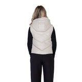 Morgan De Toi Cream Polyethylene Sleveless Jacket