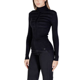 Morgan De Toi Black Viscose Turtleneck