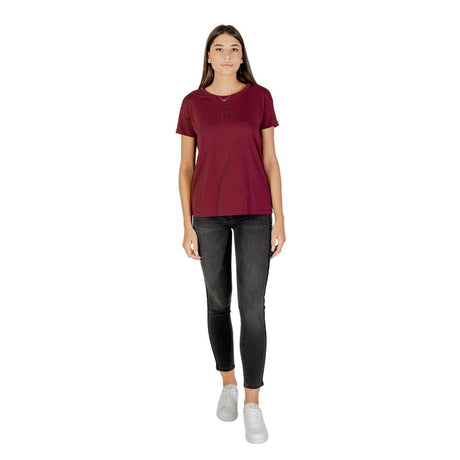 Armani Exchange Bordeaux Cotton T-Shirt