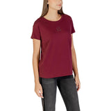 Armani Exchange Bordeaux Cotton T-Shirt
