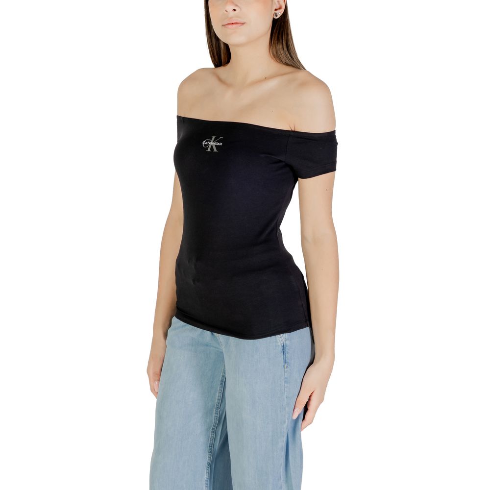 Calvin Klein Jeans Black Cotton T-Shirt