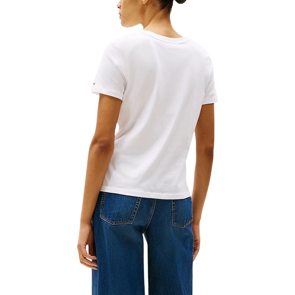 Tommy Hilfiger White Recycled Cotton T-Shirt