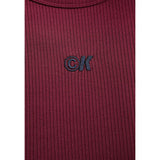 Calvin Klein Jeans Bordeaux Modal Long Dress