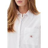 Calvin Klein Jeans White Cotton Blouse