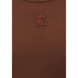 Calvin Klein Jeans Brown Cotton Long Dress