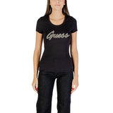 Guess Black Cotton T-Shirt