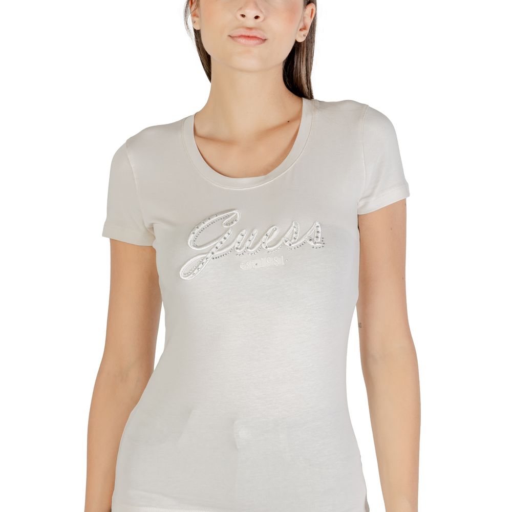 Guess Beige Cotton T-Shirt
