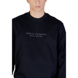Armani Exchange Blue Cotton Sweatshirt