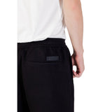 Armani Exchange Black Cotton Joggers (Workout Pants)