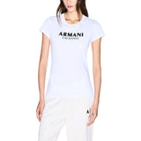 Armani Exchange White Cotton T-Shirt