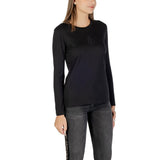 Armani Exchange Black Cotton Long Sleeve T-Shirt
