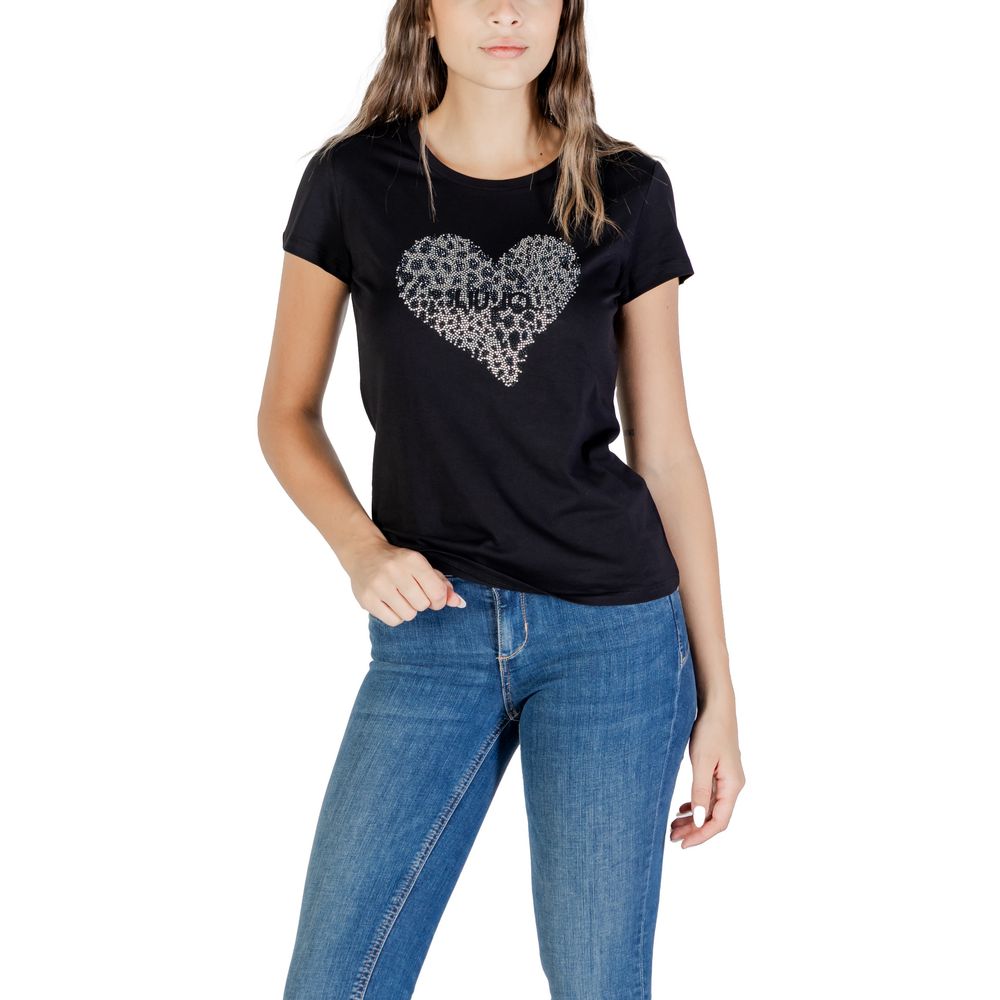 Liu Jo Black Cotton T-Shirt