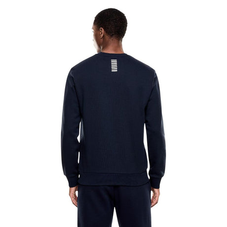 EA7 Emporio Armani Blue Cotton Sweatshirt
