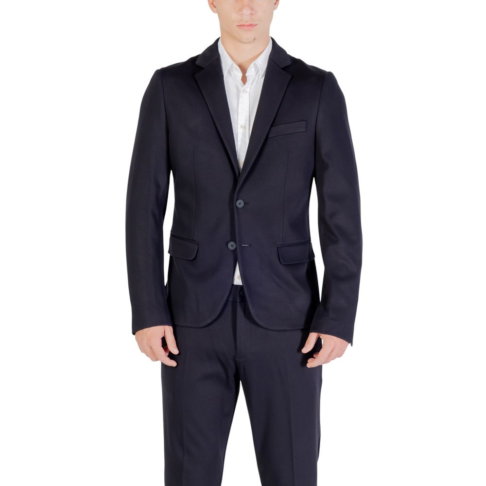 Antony Morato Blue Viscose Blazer