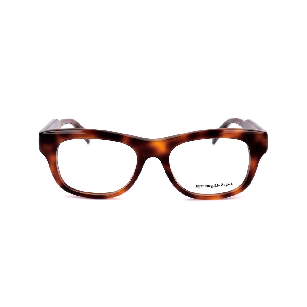 Ermenegildo Zegna Brown Resin Glasses (Frames)