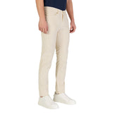 Jeckerson Cream Cotton Skinny Jeans