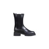 Calvin Klein Jeans Black Leather Ankle Boots