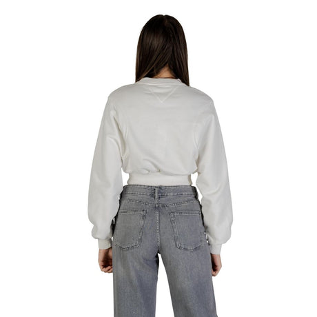 Tommy Hilfiger Jeans Cream Recycled Cotton Sweatshirt