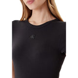 Calvin Klein Jeans Black Cotton Midi Dress