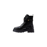 PINKO Black Leather Ankle Boots