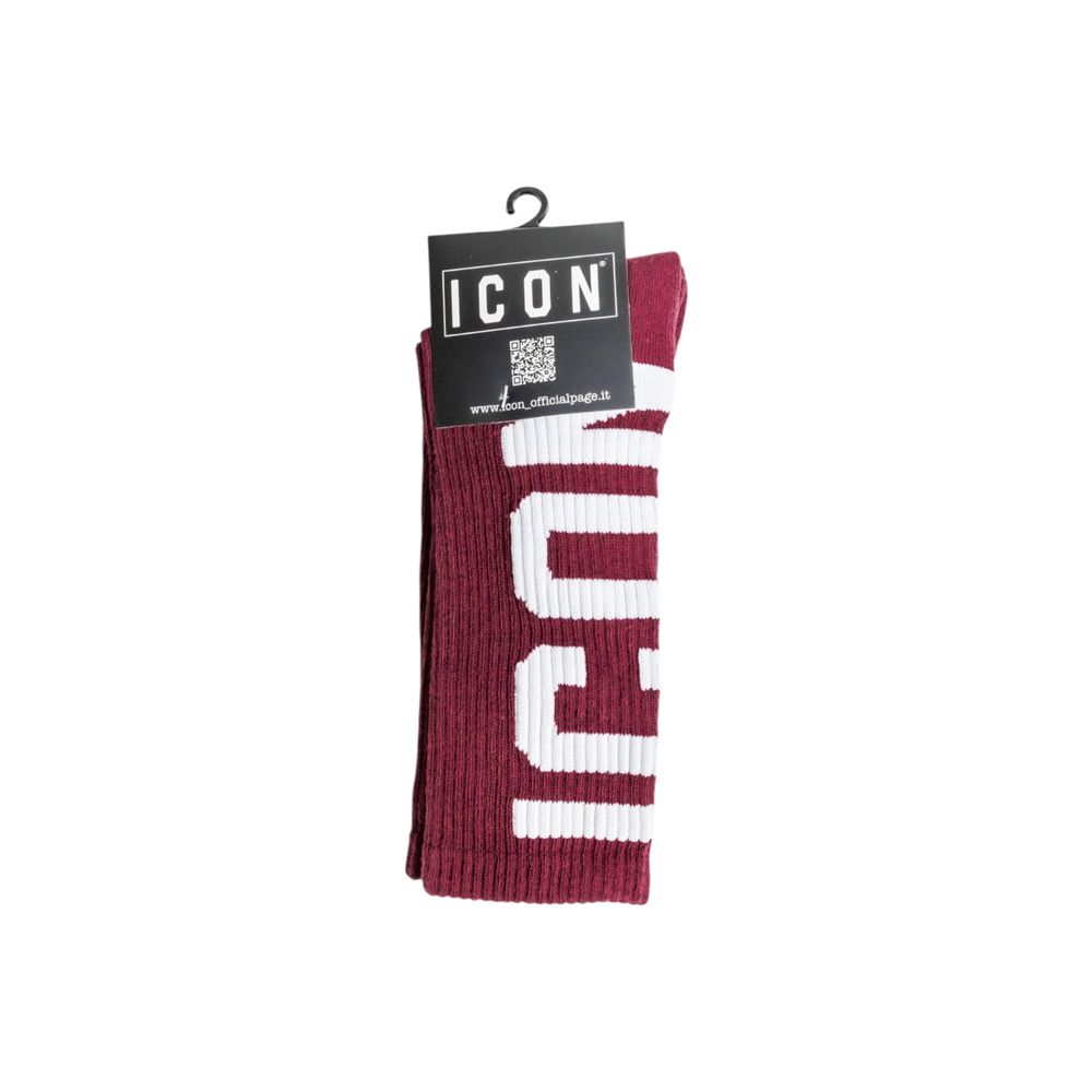 Icon Bordeaux Cotton Socks