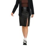 Only Black Polyester Long Skirt