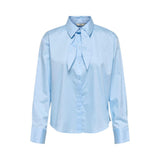 Jacqueline De Yong Blue Cotton Blouse