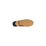 Tommy Hilfiger Black Leather Slip-On Loafers
