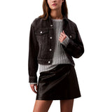 Calvin Klein Jeans Black Cotton Denim Jacket