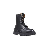 Alviero Martini Prima Classe Black Polyethylene Lace-Up Boots