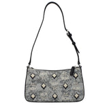 MCM Gray Fabric Crossbody Bag