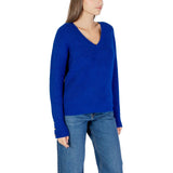 Morgan De Toi Blue Polyester Sweatshirt
