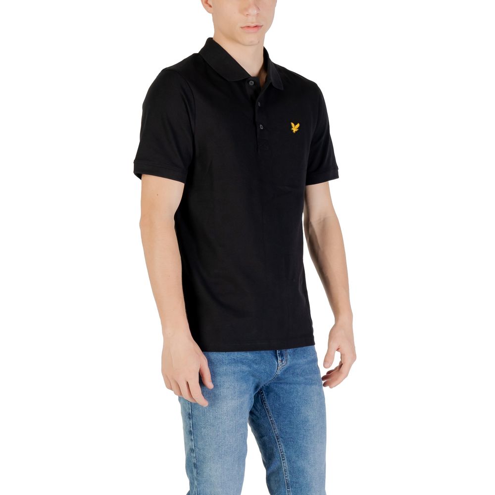 Lyle & Scott Black Cotton Polo Shirt