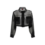 PINKO Black Silk Clothing