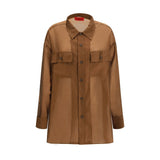 The Latest Brown Lycra Dress Shirt