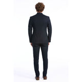 Baldinini Trend Blue Wool Two-Piece Suit