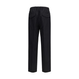 Jil Sander Black Cotton Casual Pants