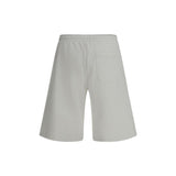 Diesel White Cotton Bermuda Shorts