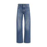 Jacob Cohen Blue Cotton Straight-Leg Jeans